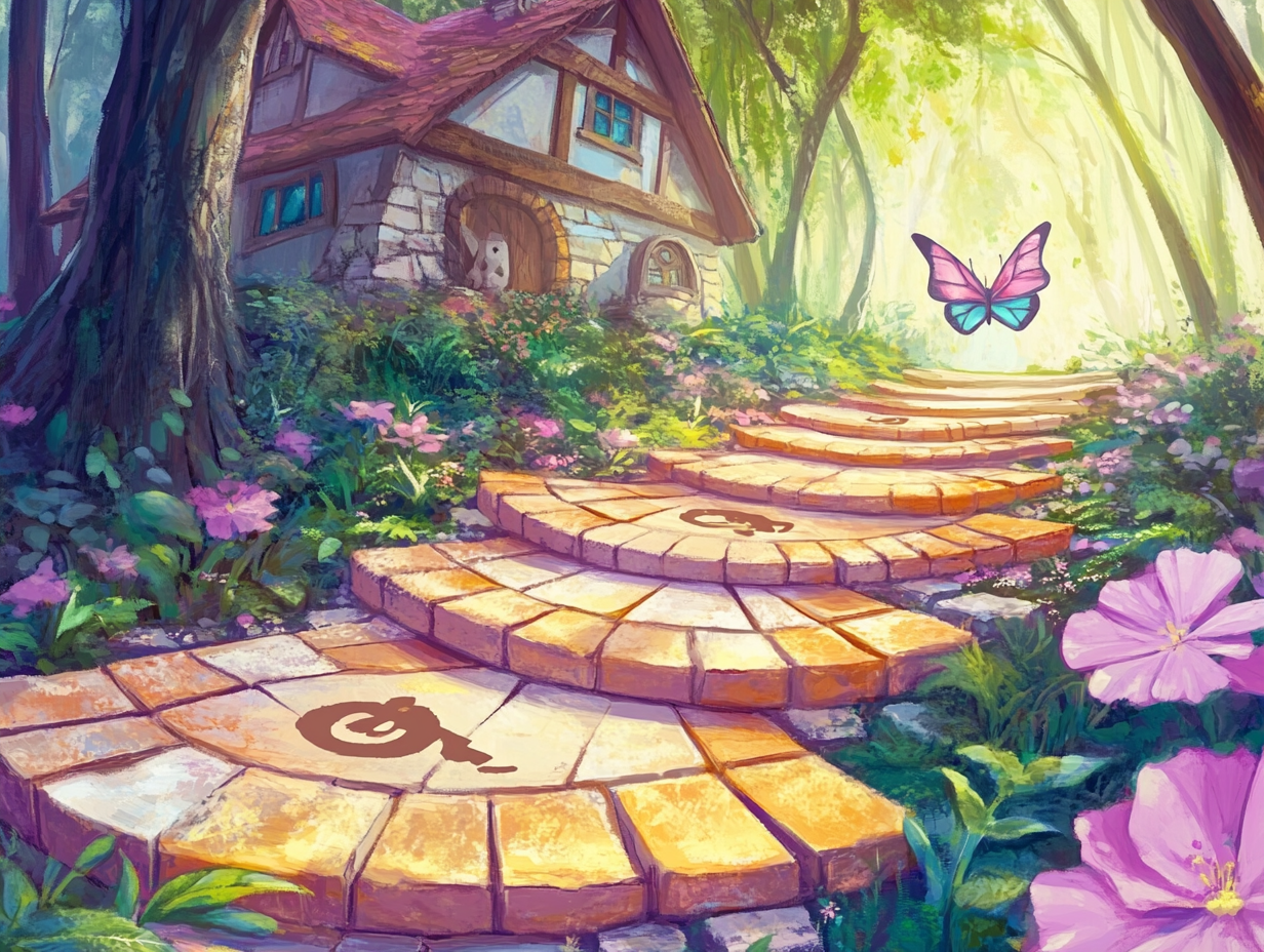 Success Stories: Residents celebrating milestones along a glowing pathway