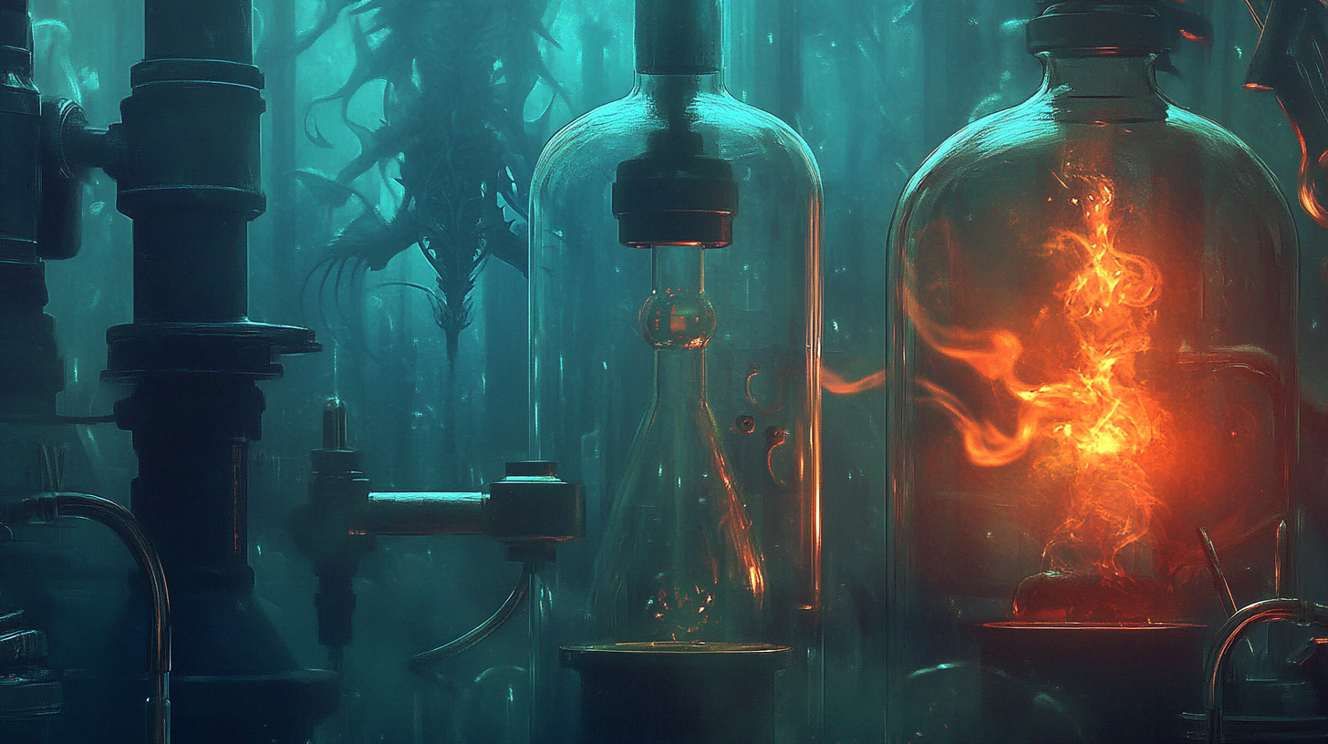 A glowing professional group collaboration under a futuristic banner